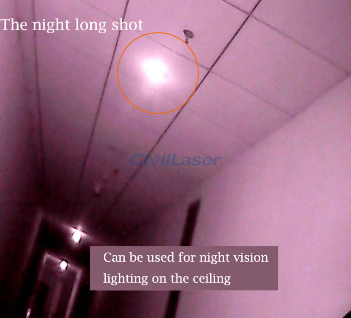 Infrarrojo Night Vision Lighting 850nm 800mw Infrarrojo Adjustable Módulo láser Dot Alto Voltaje Laser Flashlight
